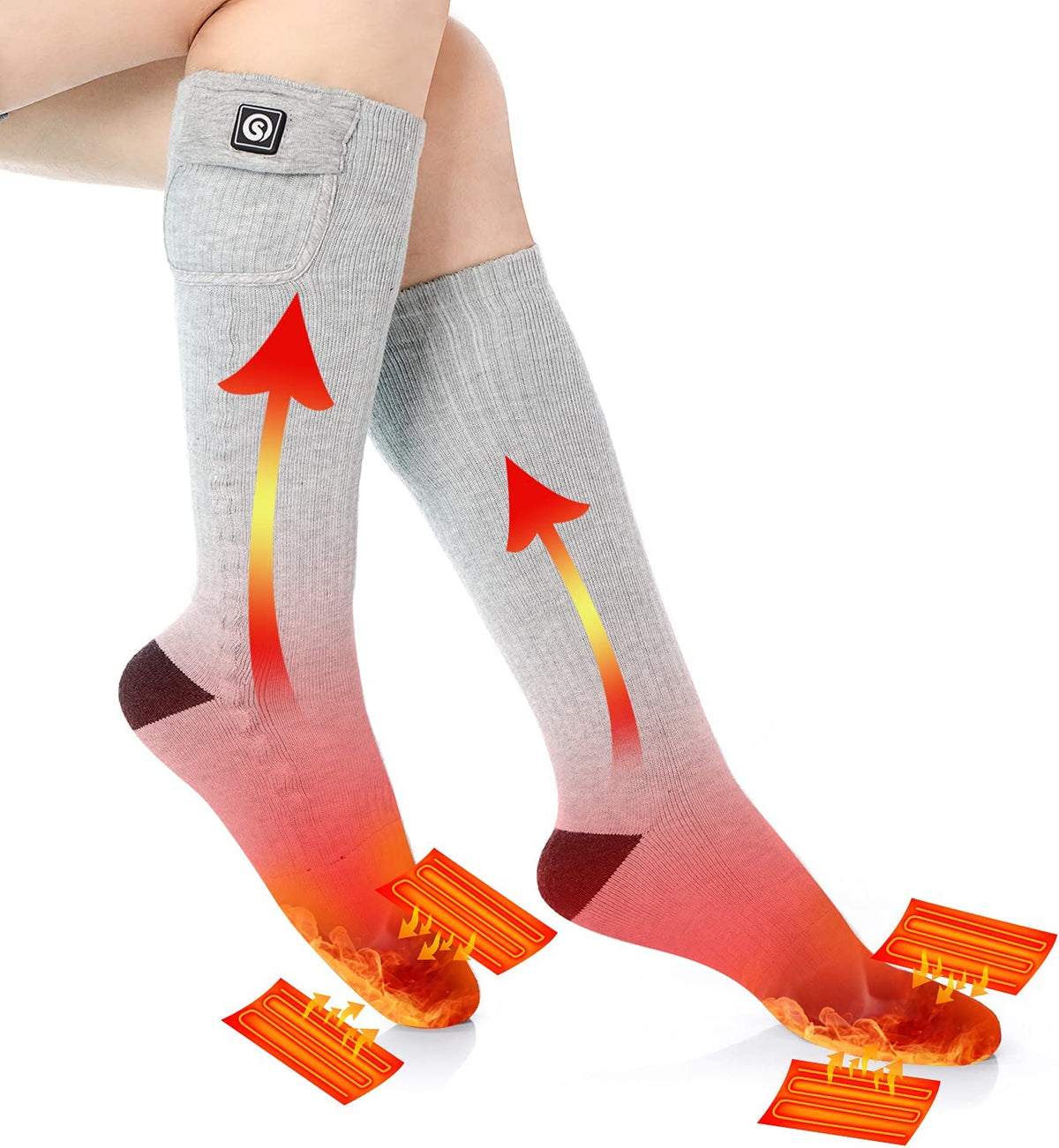 Men's and Women's Rechargeable Heated Socks