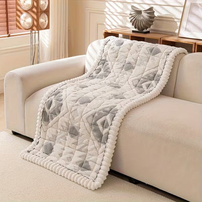 Cozy Plush Sofa Protector for Winter Comfort