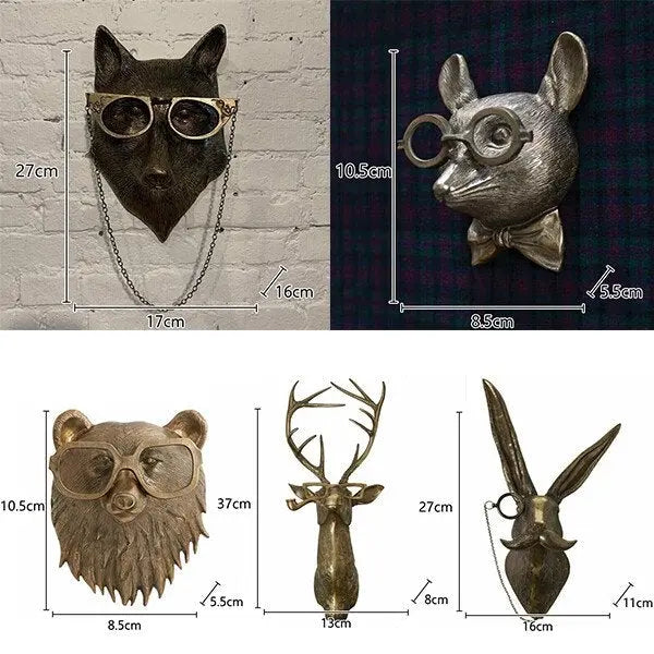 Whimsical Animal Head Wall Decor for Unique Spaces