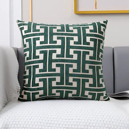 Chic Labyrinth Design Throw Pillow Cover