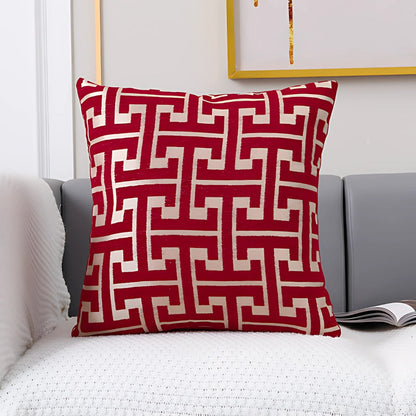 Chic Labyrinth Design Throw Pillow Cover