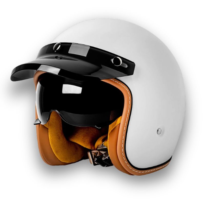 Timeless Motorcycle Helmet - Approved by DOT and ECE