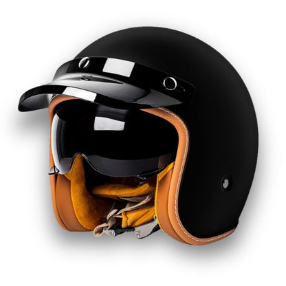 Timeless Motorcycle Helmet - Approved by DOT and ECE