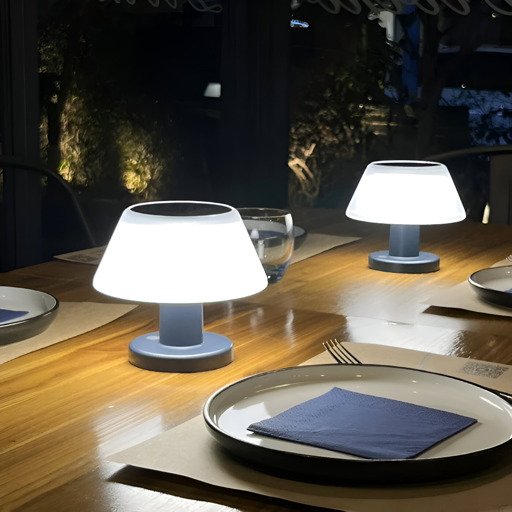 Solar-Powered Table Lamp – Compact Wireless Lighting for Indoor and Outdoor