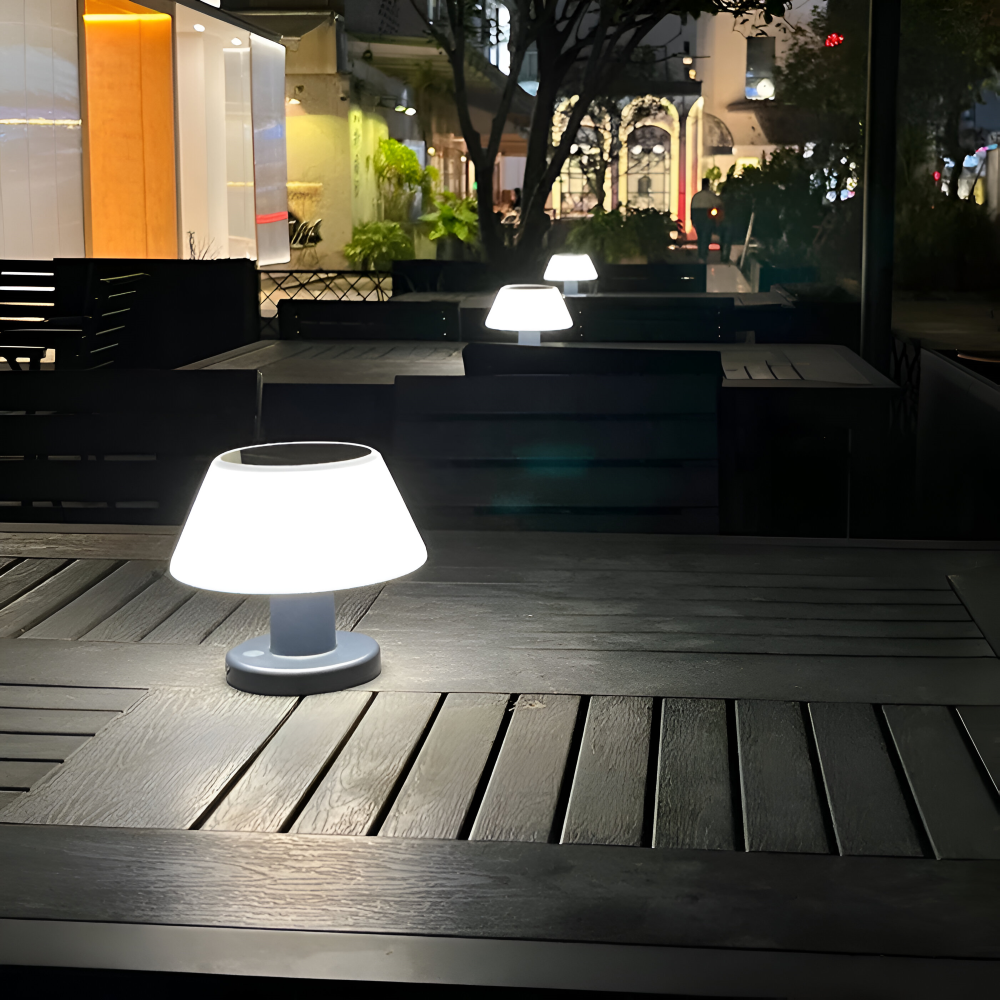 Solar-Powered Table Lamp – Compact Wireless Lighting for Indoor and Outdoor