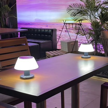 Solar-Powered Table Lamp – Compact Wireless Lighting for Indoor and Outdoor