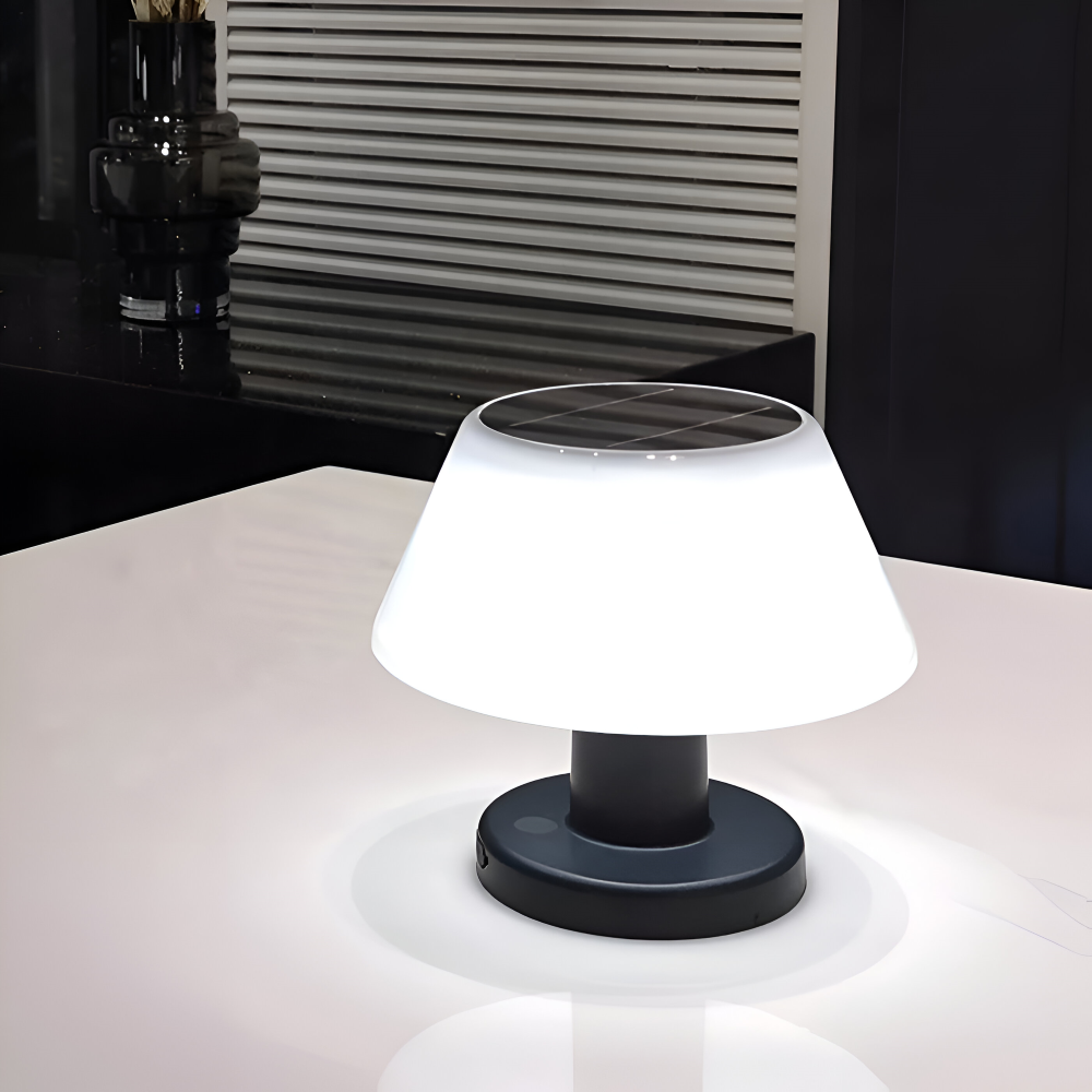 Solar-Powered Table Lamp – Compact Wireless Lighting for Indoor and Outdoor