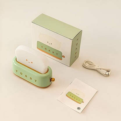Toaster-Inspired LED Night Light – Dimmable Portable Table Lamp