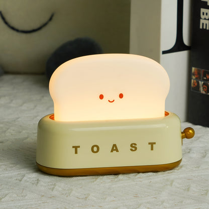 Toaster-Inspired LED Night Light – Dimmable Portable Table Lamp
