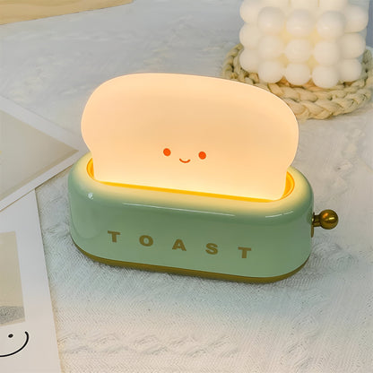 Toaster-Inspired LED Night Light – Dimmable Portable Table Lamp