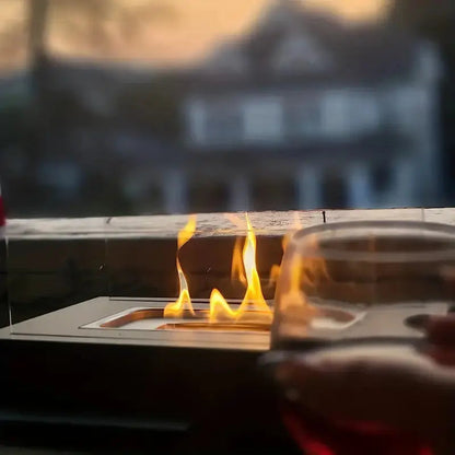 Elegant Tabletop Ethanol Fireplace | Instant Cozy Atmosphere