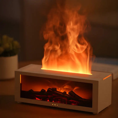 Elegant Mini Fireplace with Remote for Ultimate Ambiance