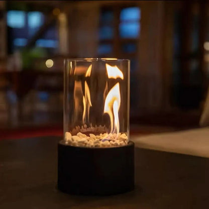 Elegant Tabletop Flame | Realistic Fire Experience for Indoors & Outdoors | EmberGlow