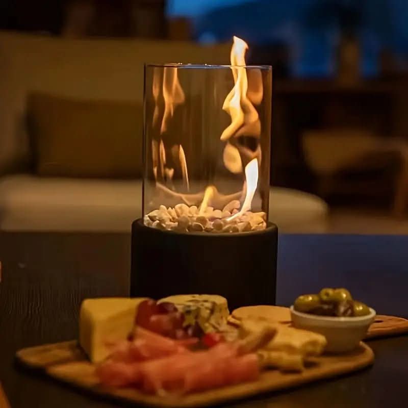 Elegant Tabletop Flame | Realistic Fire Experience for Indoors & Outdoors | EmberGlow
