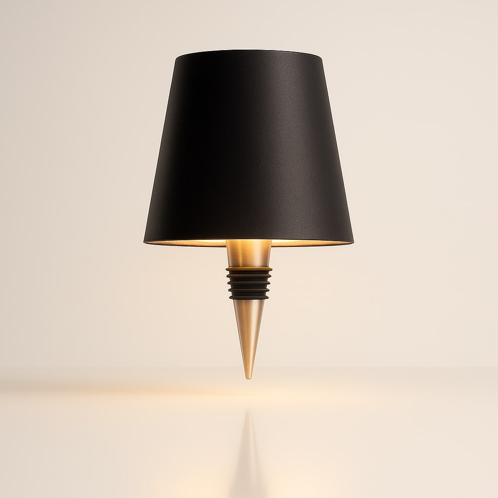 Transform Any Bottle into a Chic Wireless Table Lamp