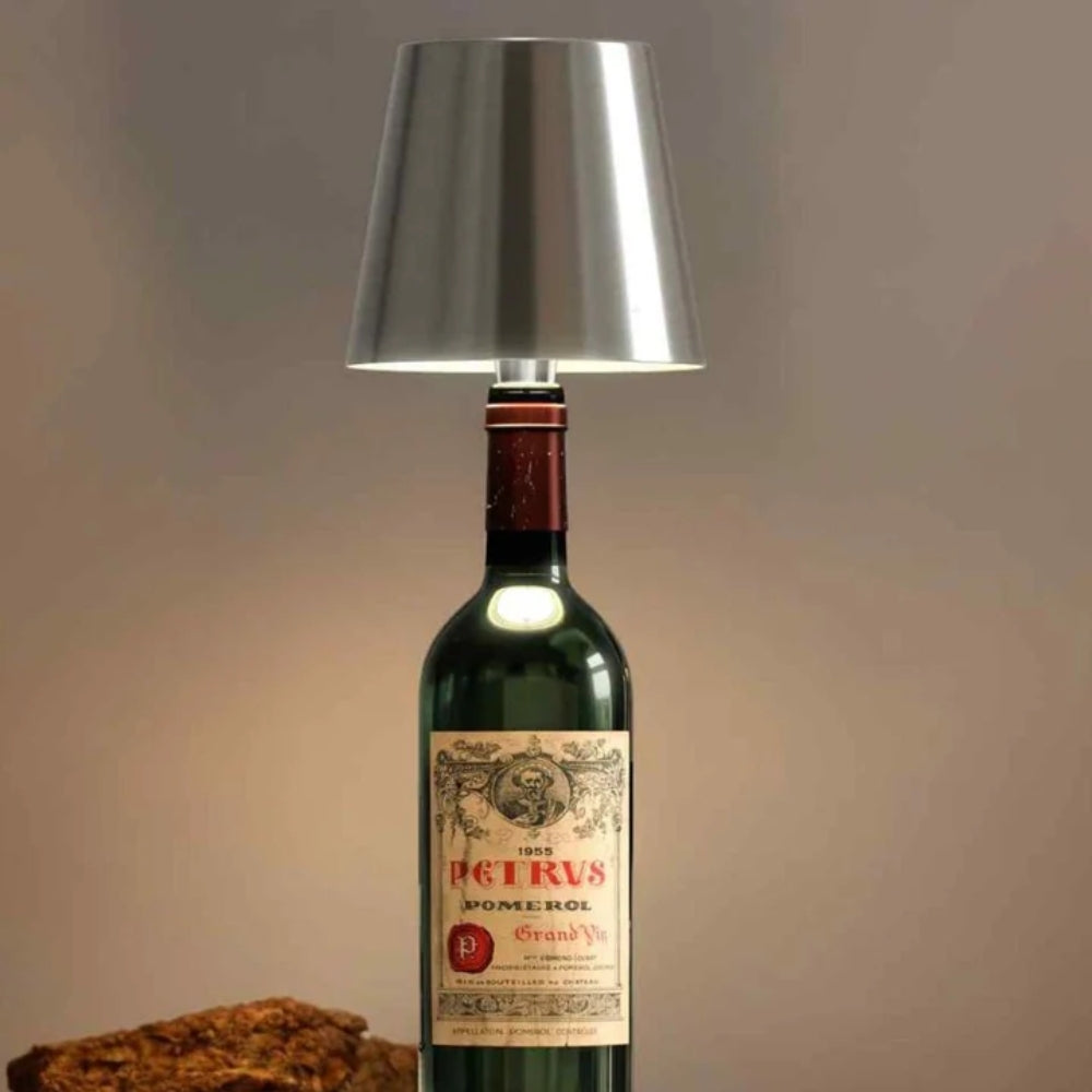 Transform Any Bottle into a Chic Wireless Table Lamp