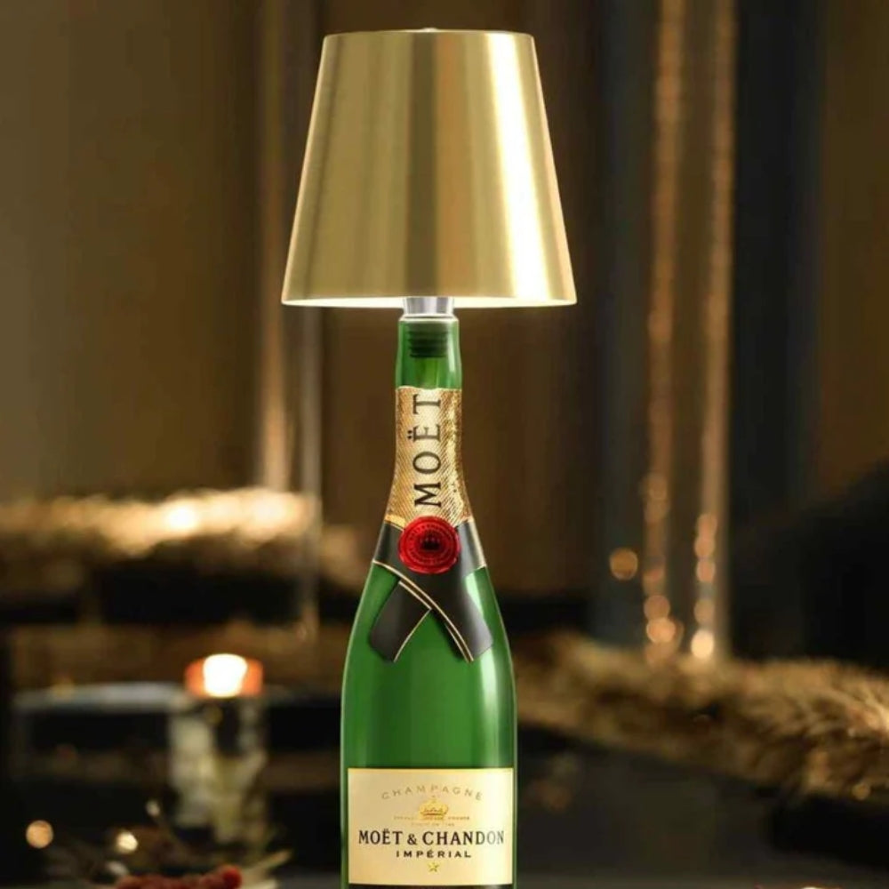 Transform Any Bottle into a Chic Wireless Table Lamp