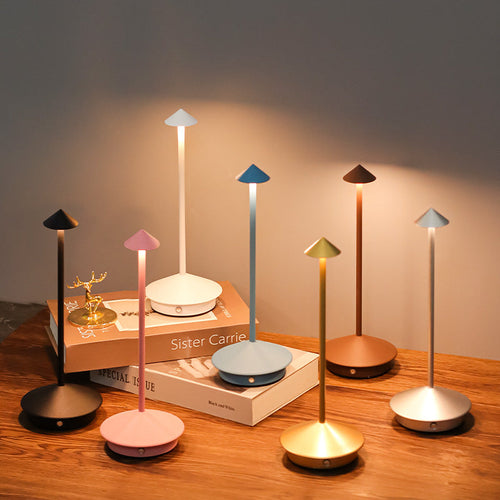 Portable LED Table Lamp | Wireless Ambiance & Touch Control