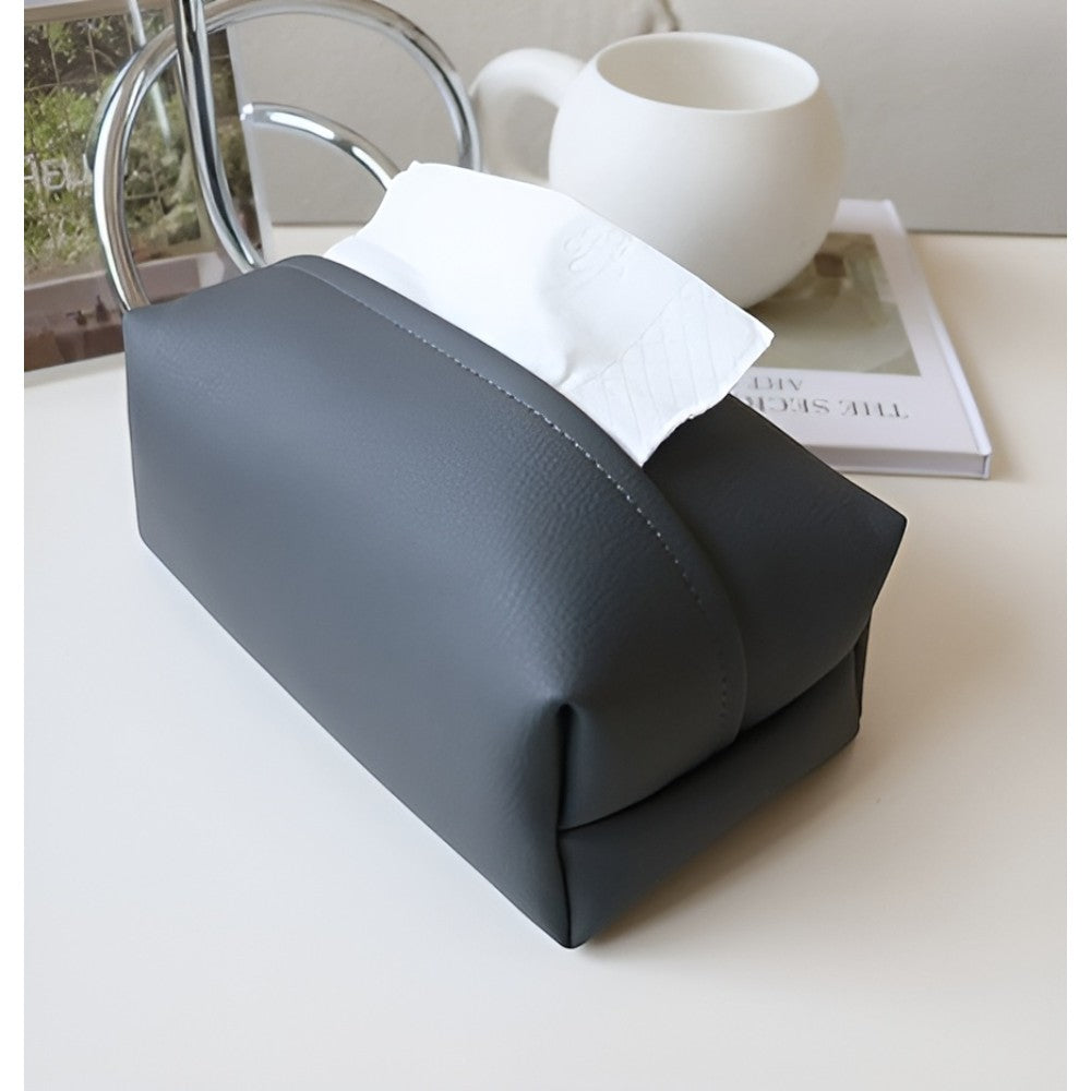 Chic PU Leather Tissue Holder for Any Setting