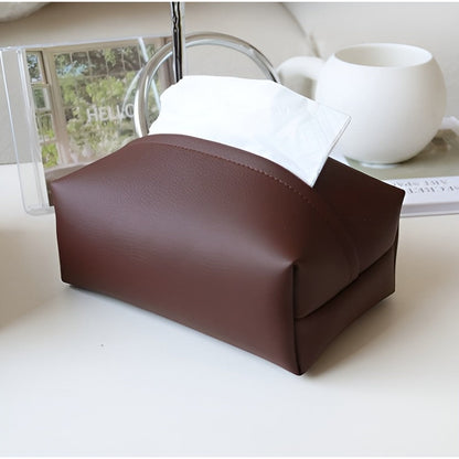 Chic PU Leather Tissue Holder for Any Setting
