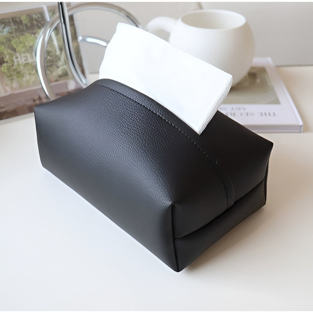 Chic PU Leather Tissue Holder for Any Setting