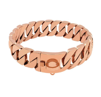 Metal Dog Collar for Large Breeds – Durable Stainless Steel Neckwear