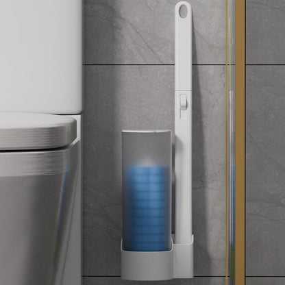 Disposable Toilet Brush Set | Antimicrobial Sponge Heads