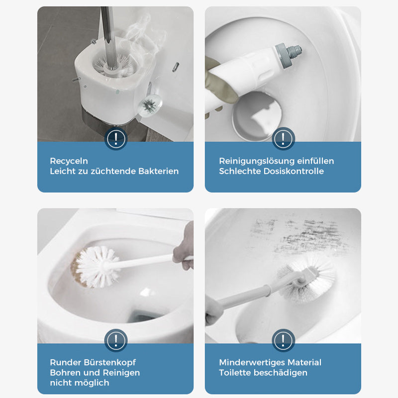 Disposable Toilet Brush | Antibacterial | Hygienic Sponge Heads