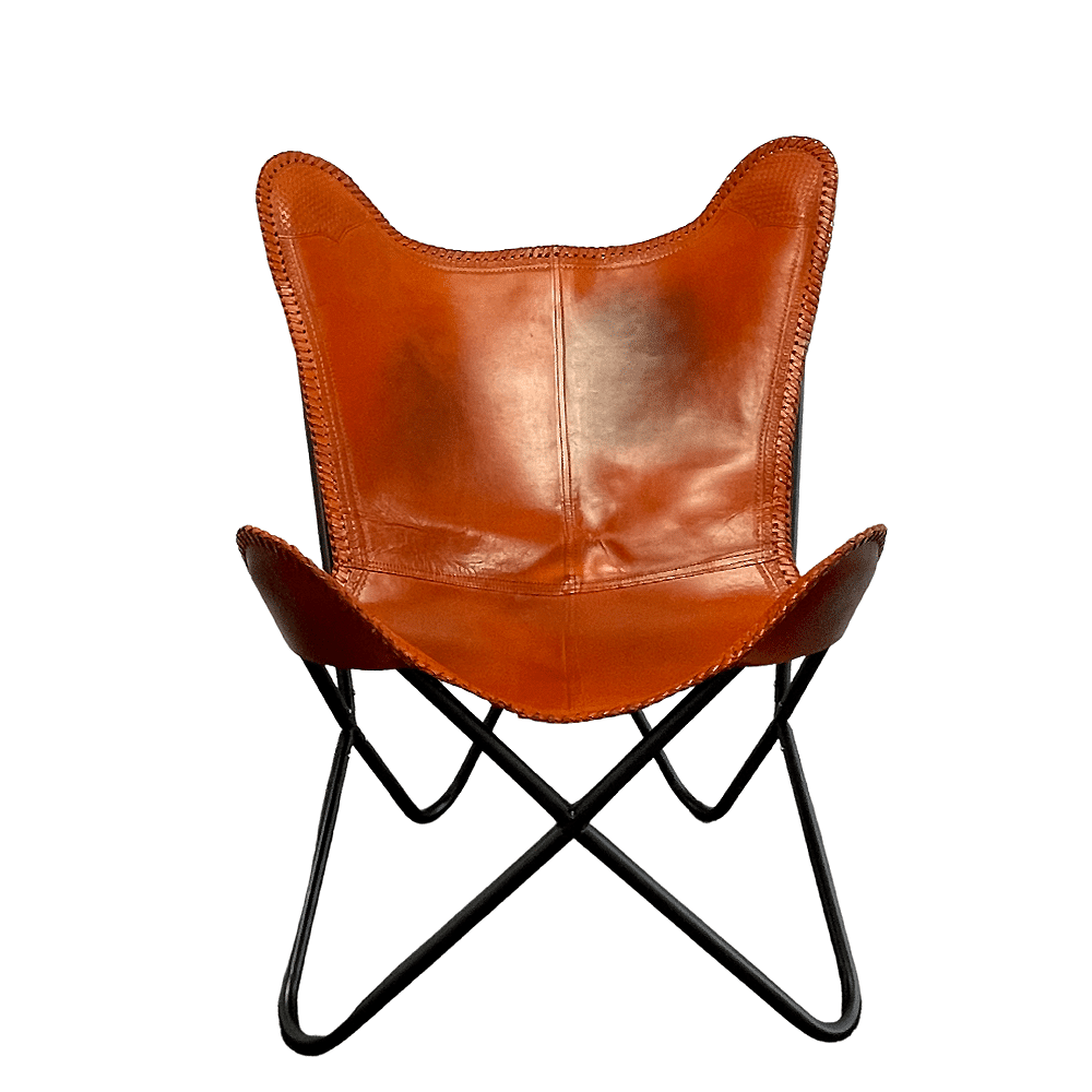 Genuine Leather Bat Chair in Various Colors Available