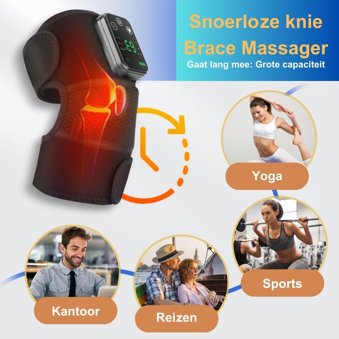 Heating Massage Device for Pain Relief in Knee, Elbow, or Shoulder