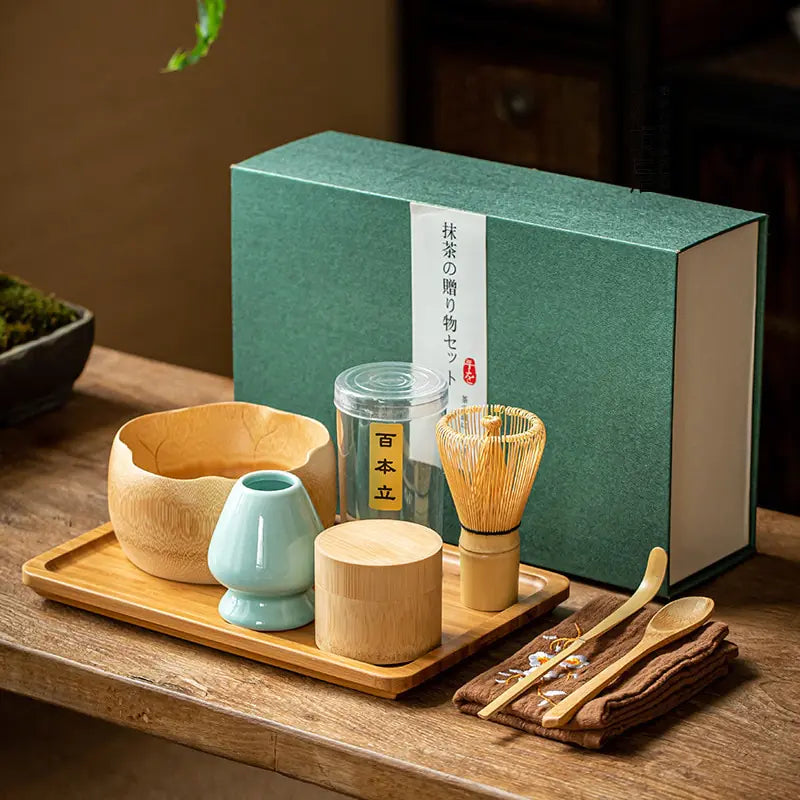 Zenmatcha Tea Ceremony Kit – Complete Gift Set with Bamboo Whisk & Bowl