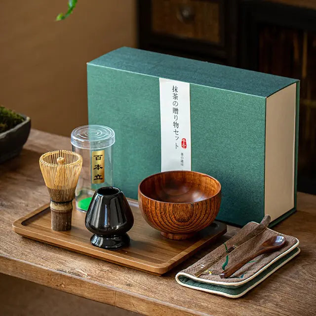 Zenmatcha Tea Ceremony Kit – Complete Gift Set with Bamboo Whisk & Bowl