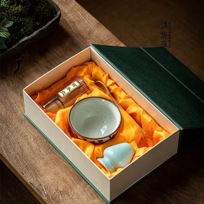 Zenmatcha Tea Ceremony Kit – Complete Gift Set with Bamboo Whisk & Bowl