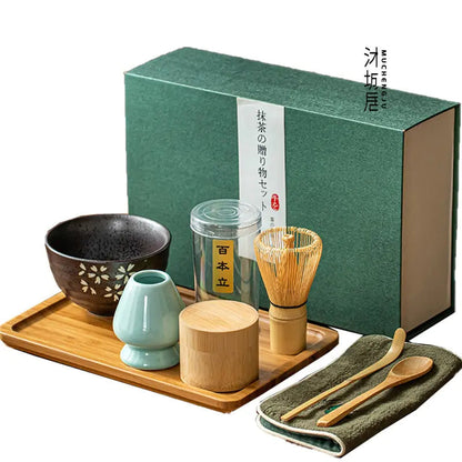 Zenmatcha Tea Ceremony Kit – Complete Gift Set with Bamboo Whisk & Bowl