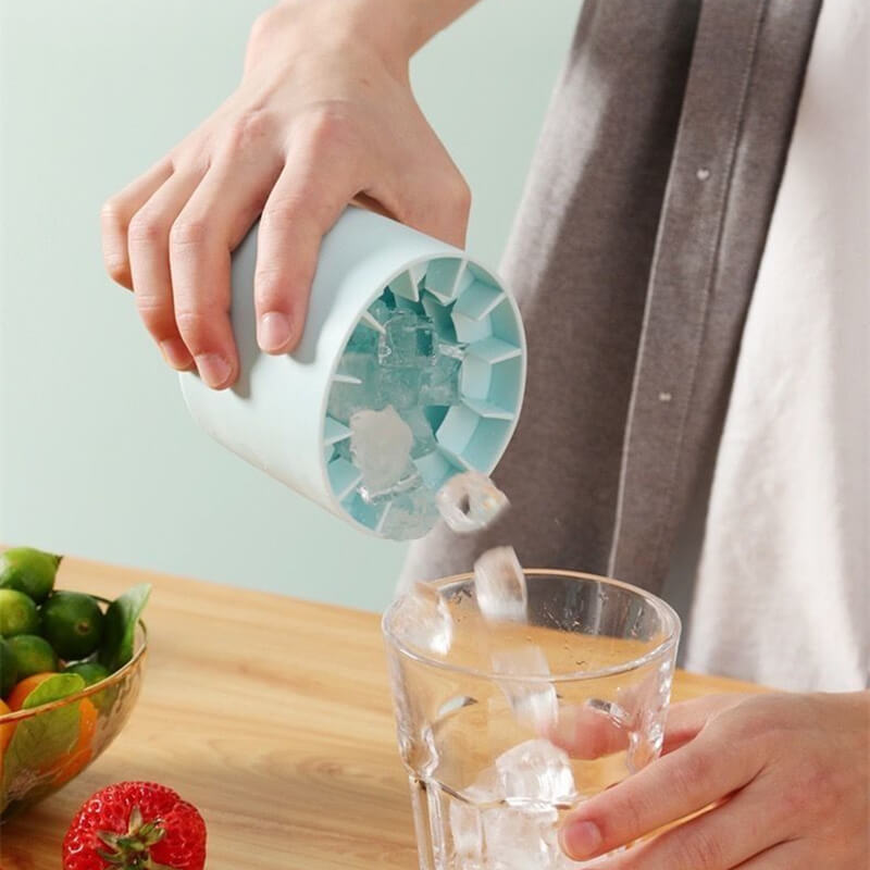 Portable Ice Cube Maker | Food-Grade Silicone & ABS | ChillSphere