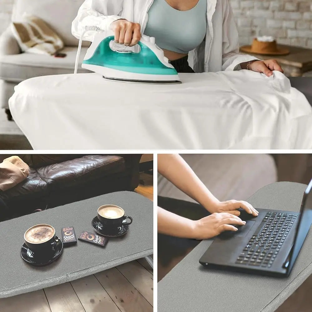 Compact Foldable Ironing Board with Non-Slip Surface