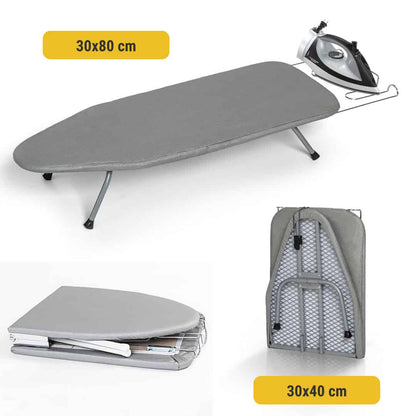 Compact Foldable Ironing Board with Non-Slip Surface