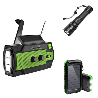 Essential Emergency Preparedness Kit | Power Bank, Light & Radio