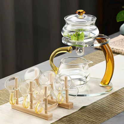 Magnetic Glass Teapot Infuser for Flavor Enhancement and Wellness