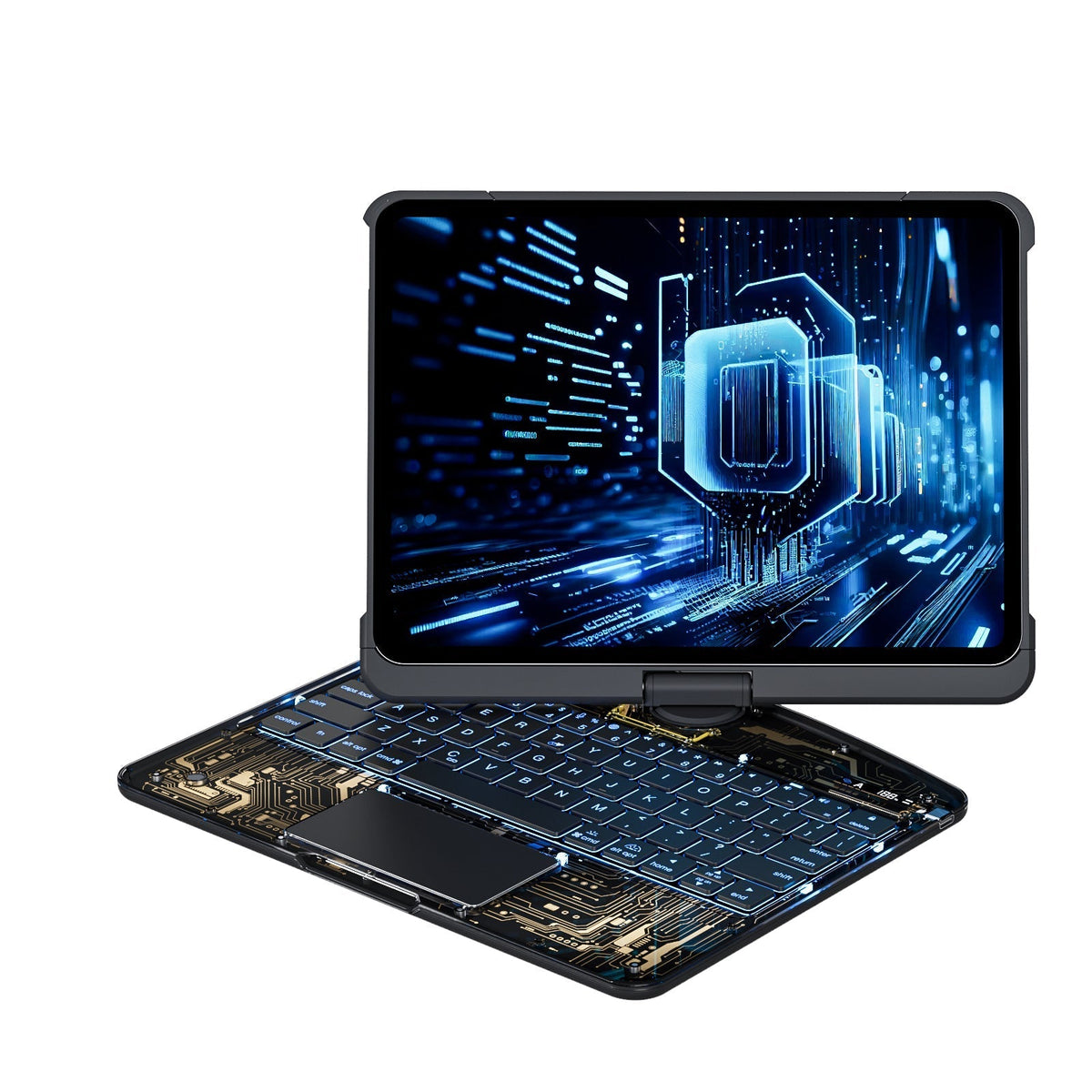 Versatile 360° iPad Keyboard Protector with TrackPad