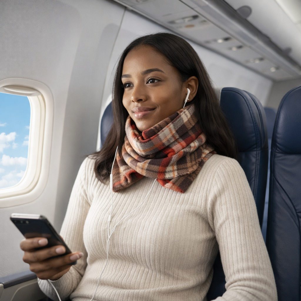 ComfortWrap Travel Pillow with Neck Support – Your Perfect Travel Companion