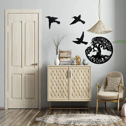 Decorative Black Metal Wall Art for Home Interior
