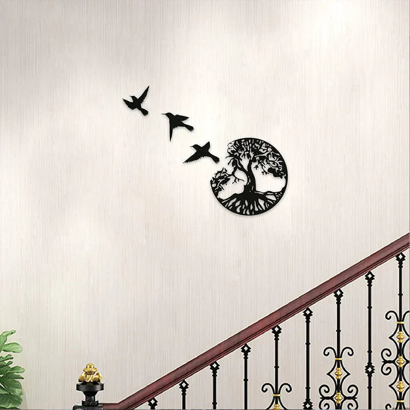 Decorative Black Metal Wall Art for Home Interior