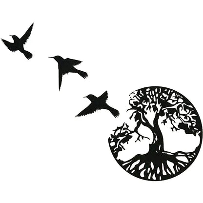 Decorative Black Metal Wall Art for Home Interior