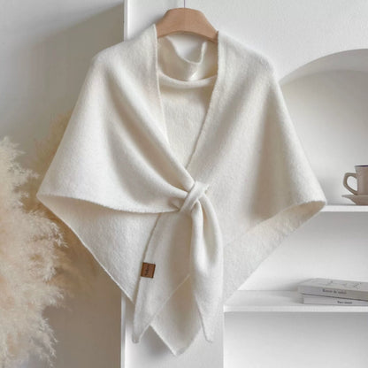 Chic Triangle Knit Wrap Cape for All Seasons