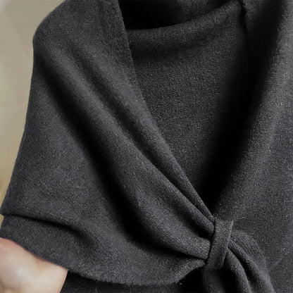 Chic Triangle Knit Wrap Cape for All Seasons