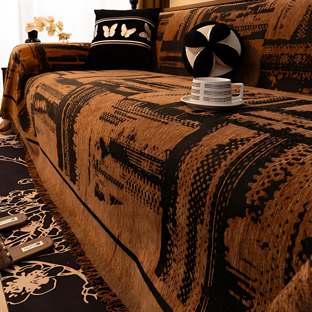 Chic Bohemian Chenille Sofa Protector