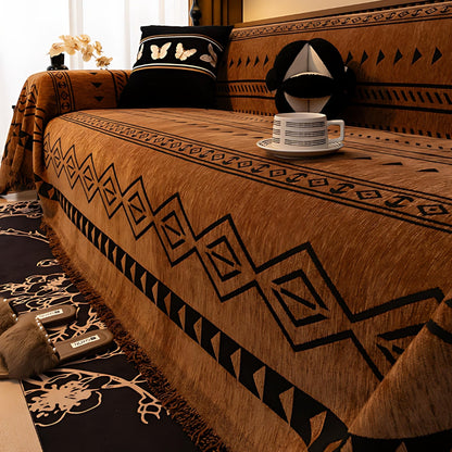 Chic Bohemian Chenille Sofa Protector