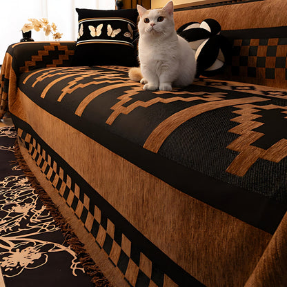 Chic Bohemian Chenille Sofa Protector