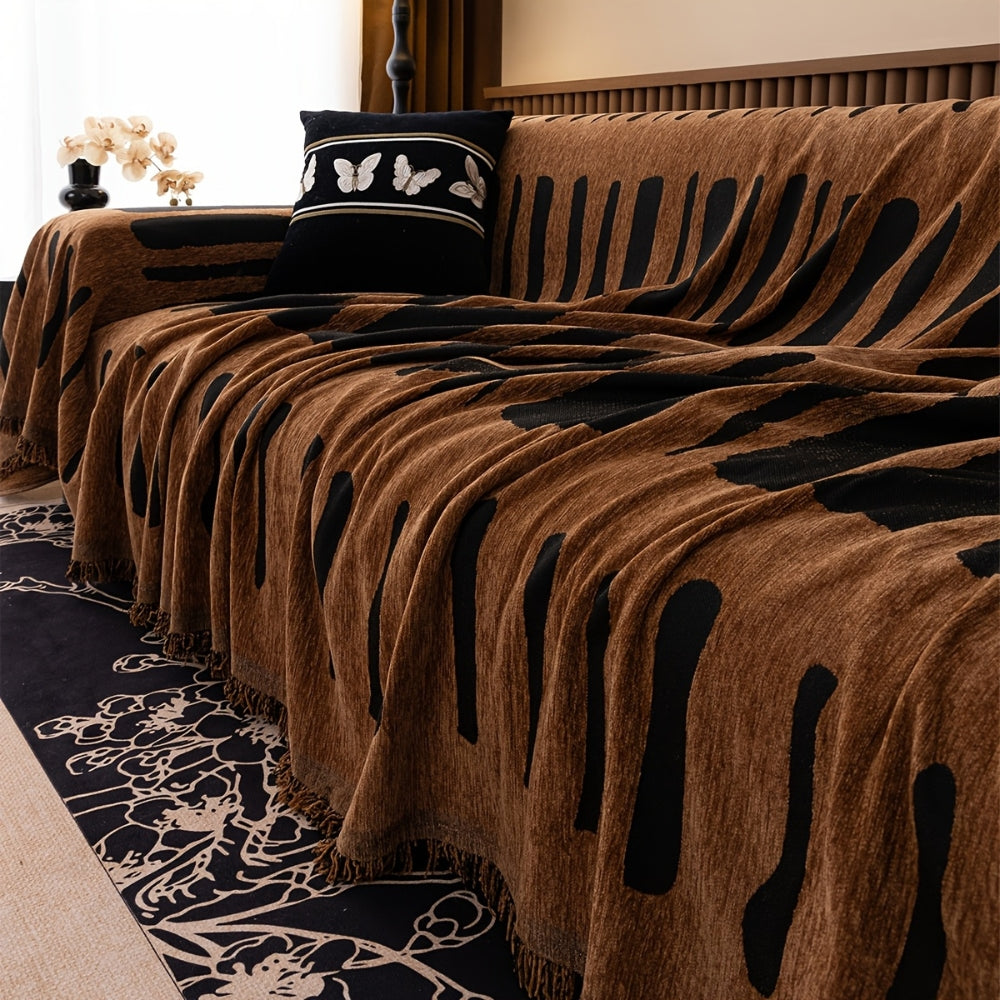 Chic Bohemian Chenille Sofa Protector